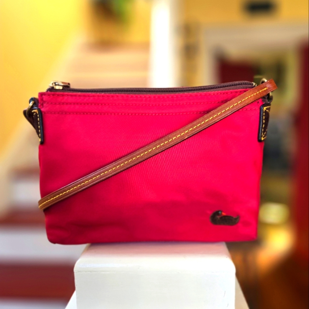 Dooney & Bourke Red Nylon Crossbody